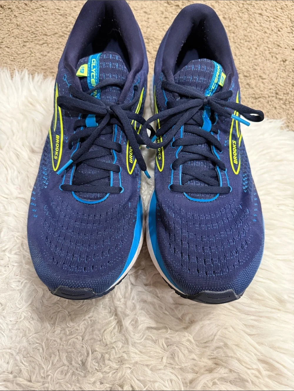 Brooks Glycerin‎ 19 Men's Comfort Running Shoes Size 14 D Blue